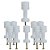 KIT 10 ISOLADOR RETO/RIDGE PARA CERCA ELETRICA - Imagem 1