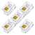 KIT 5 CONECTOR PLUG MODULAR 6X4VIAS (RJ11) - Imagem 1