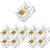 KIT 10 CONECTOR PLUG MODULAR 6X4VIAS (RJ11) - Imagem 1