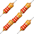 KIT 5 RESISTOR CARVAO CR25 2K2 - Imagem 1