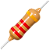 KIT 5 RESISTOR CARVAO CR25 2K2 - Imagem 2