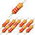 KIT 10 RESISTOR CARVAO CR25 2K2 - Imagem 1