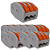 KIT 10 CONECTOR EMENDA RAPIDA KV222-413 3 VIAS CABOS 0,08-2,5MM - Imagem 1