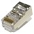 KIT 10 CONECTOR PLUG MODULAR RJ45 CAT6 BLINDADO - Imagem 2
