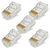 KIT 5 CONECTOR PLUG MODULAR RJ45 CAT6 BLINDADO - Imagem 1