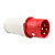 PLUG INDUSTRIAL 3P+T 32A/6H 380V VERMELHO STARK - Imagem 1