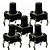 KIT 5 CHAVE TACTIL 6X6X9.5MM 4 TERM - Imagem 1