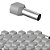 KIT 100 TERMINAL TUBOLAR DUPLO 2X0,75MM ILHOS - Imagem 1