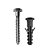 KIT 50 PARAFUSO SEXTA SOBERBA 1/4X75 P 10 BUCHA - Imagem 2