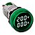 VOLTIMETRO E AMPERIMETRO DIGITAL 500VCA 100A VERDE 22MM - Imagem 1