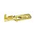 KIT 10 TERMINAL ENCAIXE AUTOMOTIVO DOURADO 6,3MM MACHO - Imagem 2