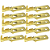 KIT 10 TERMINAL ENCAIXE AUTOMOTIVO DOURADO 6,3MM MACHO - Imagem 1