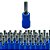 KIT 100 TERMINAIS PRE ISOLADO PINO 16MM AZUL SIBRATEC - Imagem 1