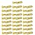 KIT 25 TERMINAL AUTOMOTIVO DOURADO 6,3MM MACHO - Imagem 1
