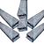 06 TUBOS 1MT 50X30 X 0,80 X 1000 GALVANIZADO GA - Imagem 1