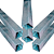 06 TUBOS 01MT 15X15 X 0,65 X 1000 GALVANIZADO - Imagem 1