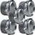 KIT 5 BUCHA REDUCAO  1 X 3/4 56124/003 TRAMONTINA ALUMINIO - Imagem 1