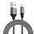 Kit 5 UN Cabo Turbo iPhone Inova 1 m Cinza Flexível - Imagem 2
