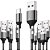 Kit 10 UN Cabo Turbo iPhone Inova 1 m Cinza Flexível - Imagem 1