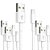 KIT 5 CABO USB DADOS TURBO IPHONE FLEXIVEL 1MT INOVA BRANCO - Imagem 1