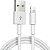 KIT 10 CABO USB DADOS TURBO IPHONE FLEXIVEL 1MT INOVA BRANCO - Imagem 2