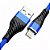 CABO USB DADOS TURBO IPHONE FLEXIVEL 1MT INOVA AZUL - Imagem 1