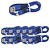KIT 10 CABO USB DADOS TURBO IPHONE FLEXIVEL 1MT INOVA AZUL - Imagem 1