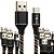 KIT 10 CABO CELULAR 3.1A FLEXIVEL USB TIPO-C 1MT INOVA CINZA - Imagem 1