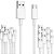 KIT 10 CABO CELULAR 3.1A SUPER FLEXIVEL USB-C 1MT INOVA BRANCO - Imagem 1