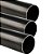 KIT 3 TUBO REDONDO 1.1/2" 38,10MM 2MT CHAPA 18# AÇO METALON - Imagem 1