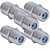 KIT 5 EMENDA F P/CABO COAXIAL FEMEA FEMEA - Imagem 1