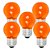 Lâmpada Incandescente Bolinha - 15w 220v - Laranja - Kit C/5 - Imagem 1