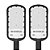 KIT 2 LUMINARIA LED 150W COM BASE PARA FOTOCELULA PARA POSTE HI SOVERLED - Imagem 1