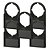 KIT 5 Porta Etiqueta Botão 22mm Identificação Painel - Imagem 1