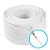 KIT 10MT CABO LAN REDE CFTV 24 AWG 4 PAR BLINDADO BRANCO CONECT - Imagem 1