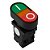 Botão Duplo Iluminado XB2-EBW8465 220V 1NA+1NF - Imagem 1