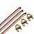 Kit 3 Hastes de aterramento 5/8 X 2,4m Cobreada + 3 Gtdu 5/8 - Imagem 1