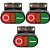 KIT 10 BOTAO DUPLO APBB22 ILUMINADO 220V ST - Imagem 3
