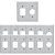KIT COM 10PCS PLACA 4X4 PARA 2 FUNCOES C/ TOMADA - Imagem 1