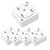 KIT 5 PCS TOMADA DE EMBUTIR P/ TELEFONE PADRAO BRANCO - Imagem 1