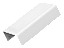 KIT 10 PCS MATA JUNTA 20X10 EMENDA P/ CANALETAS BRANCO - Imagem 2