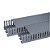 KIT 2 CANALETAS 1METRO VENTILADA  CINZA 30X50X1000MM (LxAxC) - Imagem 1