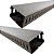 KIT 2 CANALETA 1METRO VENTILADA CINZA 50X80 X1000MM (AxLxC) - Imagem 1