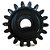 ENGRENAGEM NYLON DZ 15 DENTES GATTER - Imagem 2