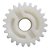 ENGRENAGEM NYLON 12 DENTES DZ Z22 ROSSI - Imagem 1