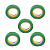 KIT 5 FITA ISOLANTE 19MMX10M VERDE VONDER PLUS - Imagem 1