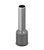 KIT 200 TERMINAL TUBULAR SIMPLES 4,00MM-E4012 CINZA SIBRATEC - Imagem 3