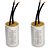 KIT 2 CAPACITOR 2 FIOS METALIZADO 12 UF X 440V TRIO - Imagem 1