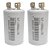 KIT 2 CAPACITOR 3uF 440V METALIZADO C/ TERMINAL REPOSICAO VENTILADOR - Imagem 1