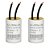 KIT 2 CAPACITOR 2 FIOS METALIZADO 8 UF X 250V TRIO - Imagem 1